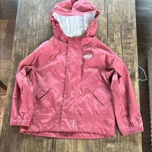 REI Maroon Raincoat Lightweight Nylon Jacket